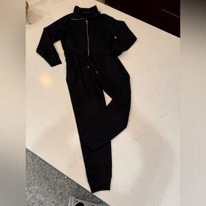 Danskin 2-Piece Black Zip Front Tracksuit
